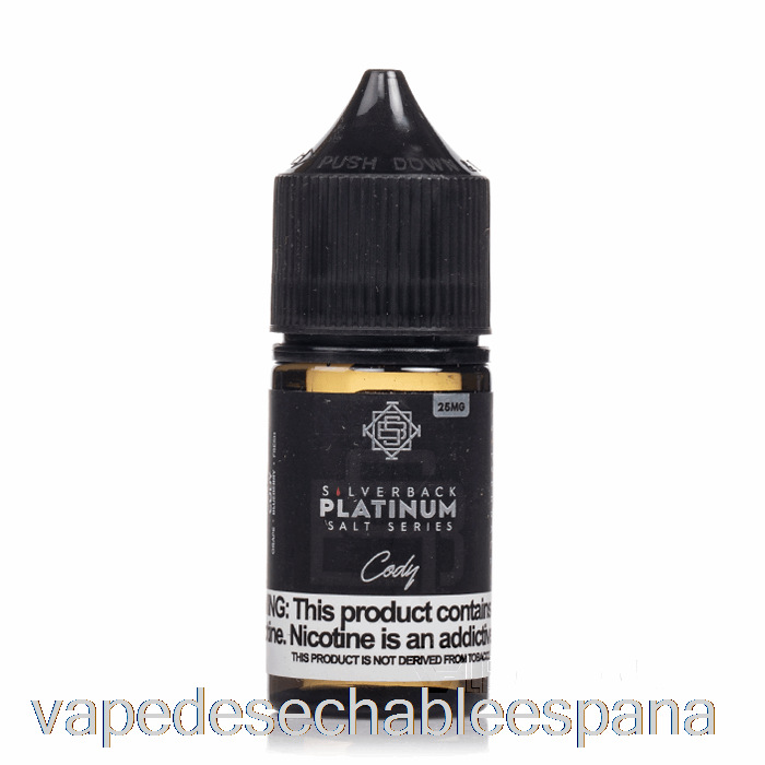 Vape Desechable España Cody - Sales Silverback Platinum Series - 30ml 25mg